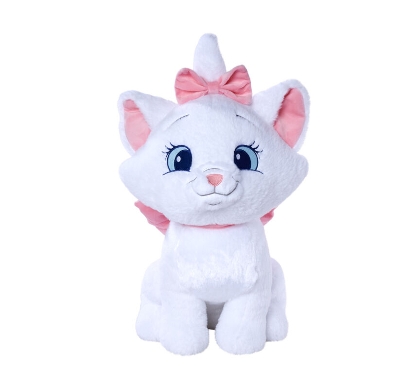  - marie the cat - plush white pink 40 cm 